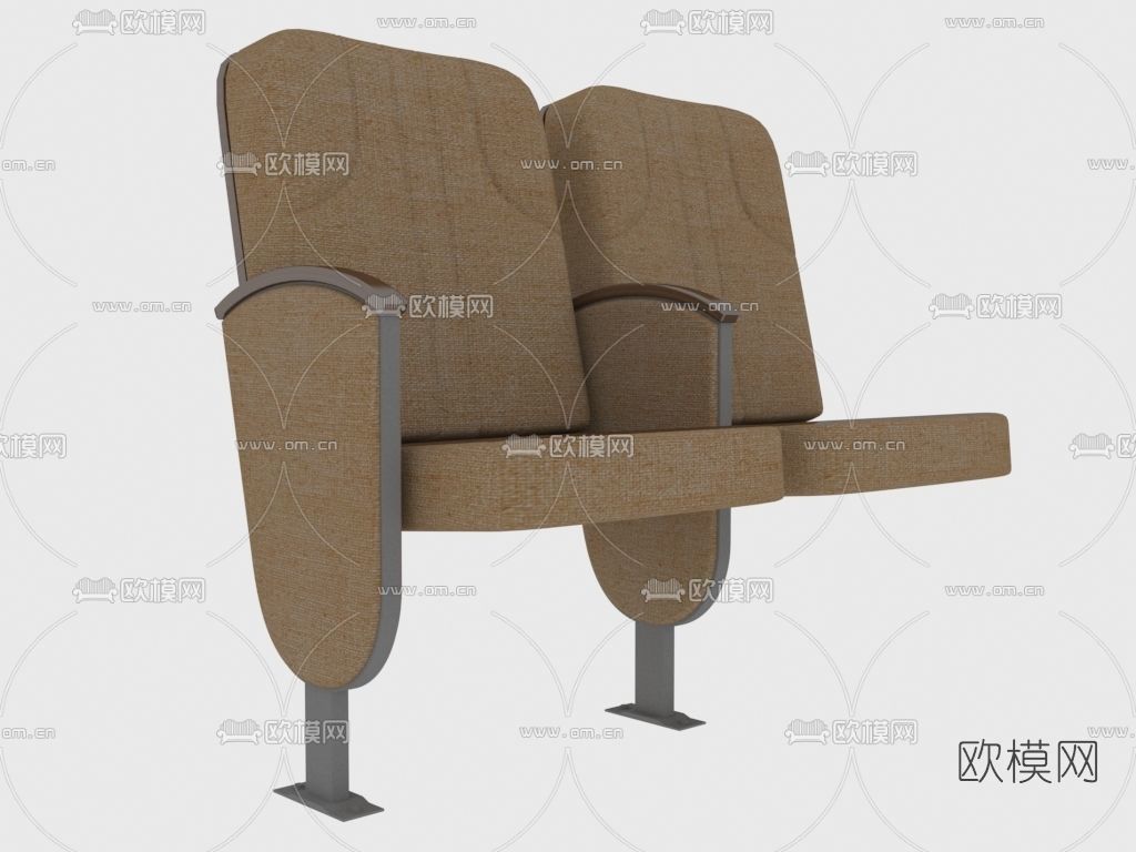 现代折叠共用椅免费3d模型下载