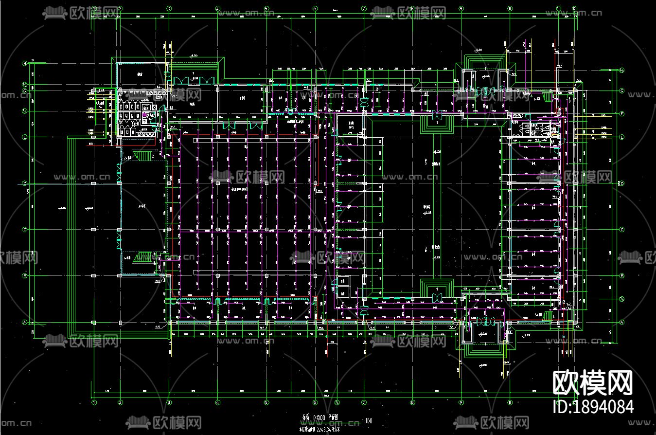 政府办公大楼给排水和消防cad施工图下载（渲染图5）