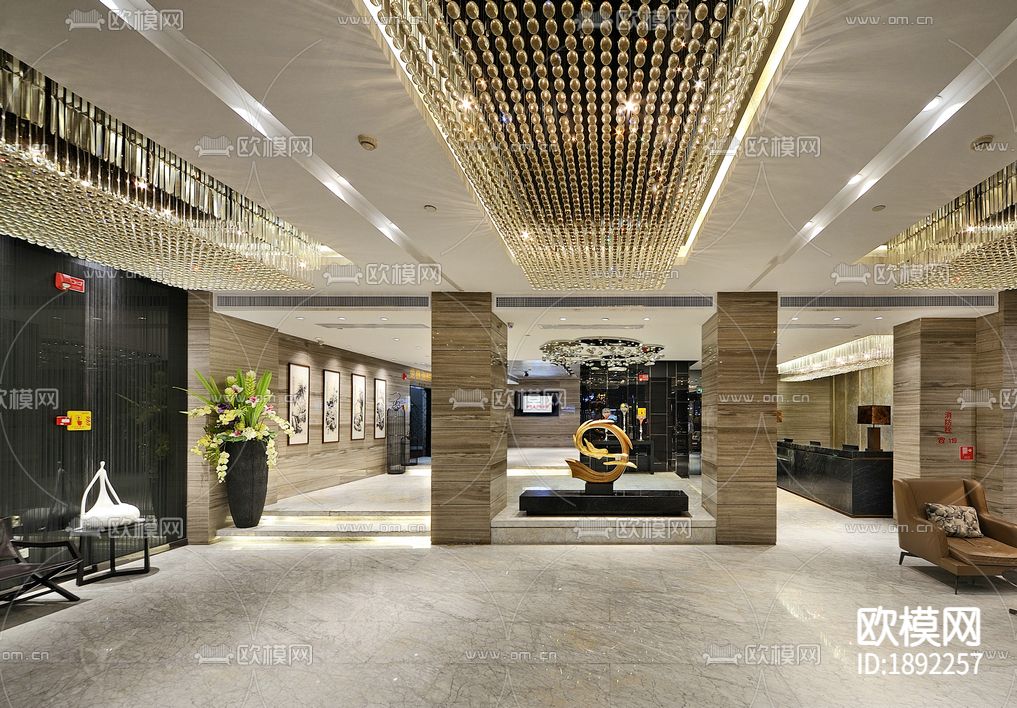 教育新濠酒店CAD施工图实拍图下载（渲染图6）