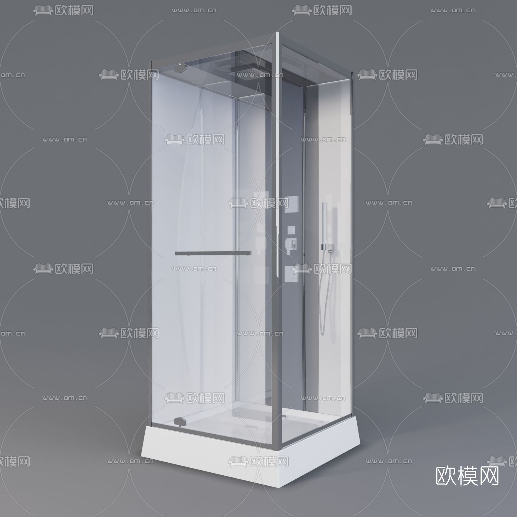 现代沐浴间免费3d模型下载