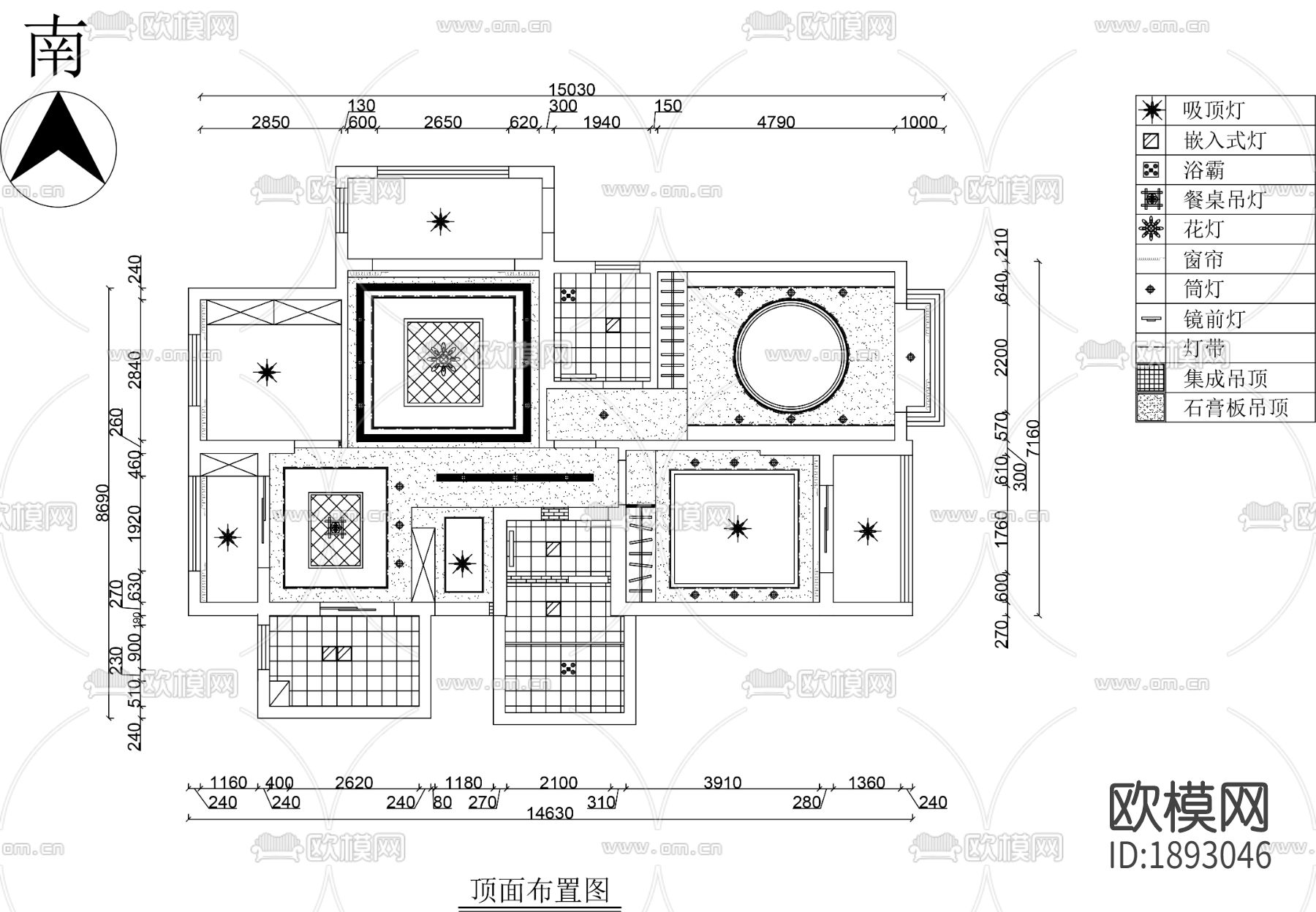 家装cad施工图下载（渲染图2）