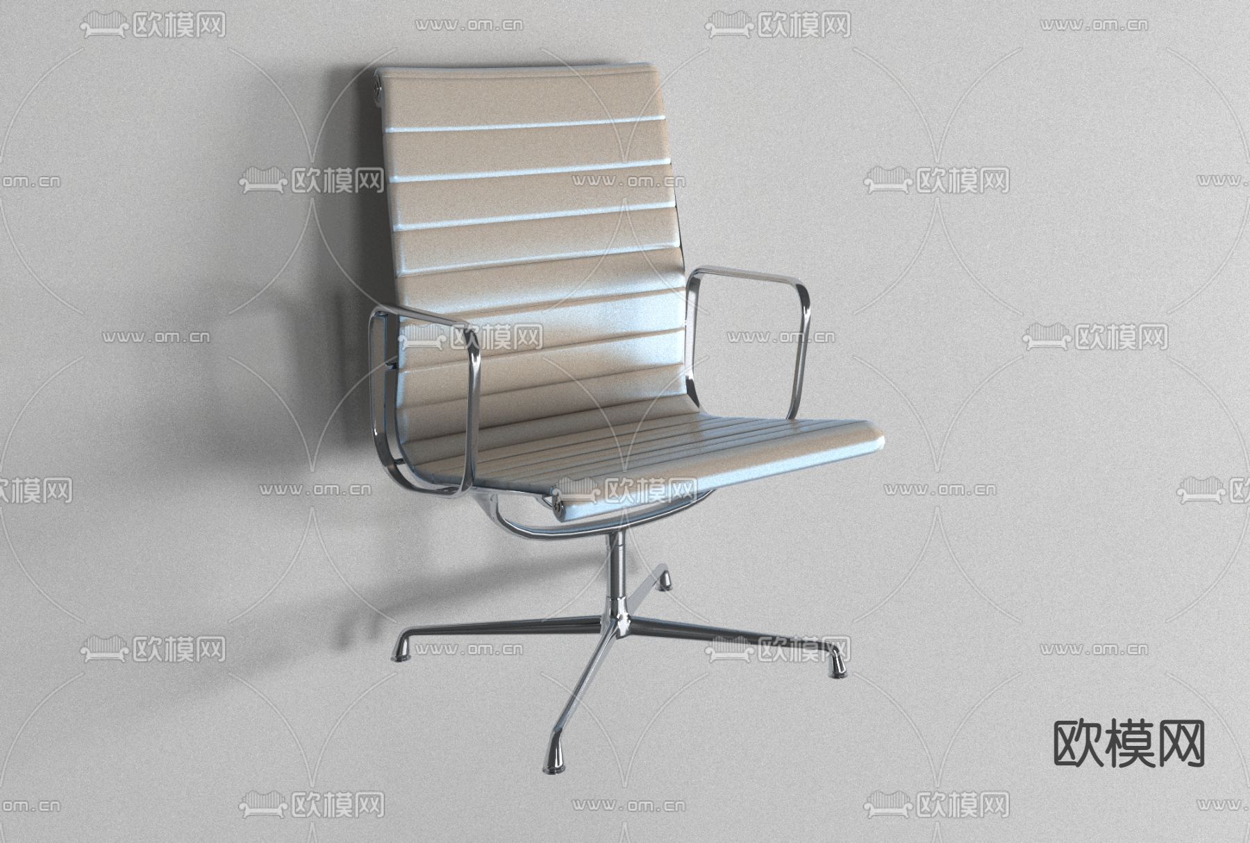 现代铁艺办公椅免费3d模型下载