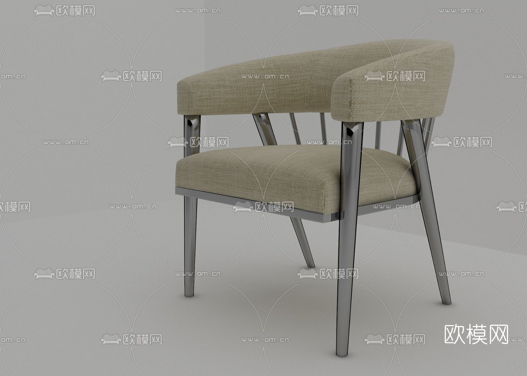 现代单椅免费3d模型下载