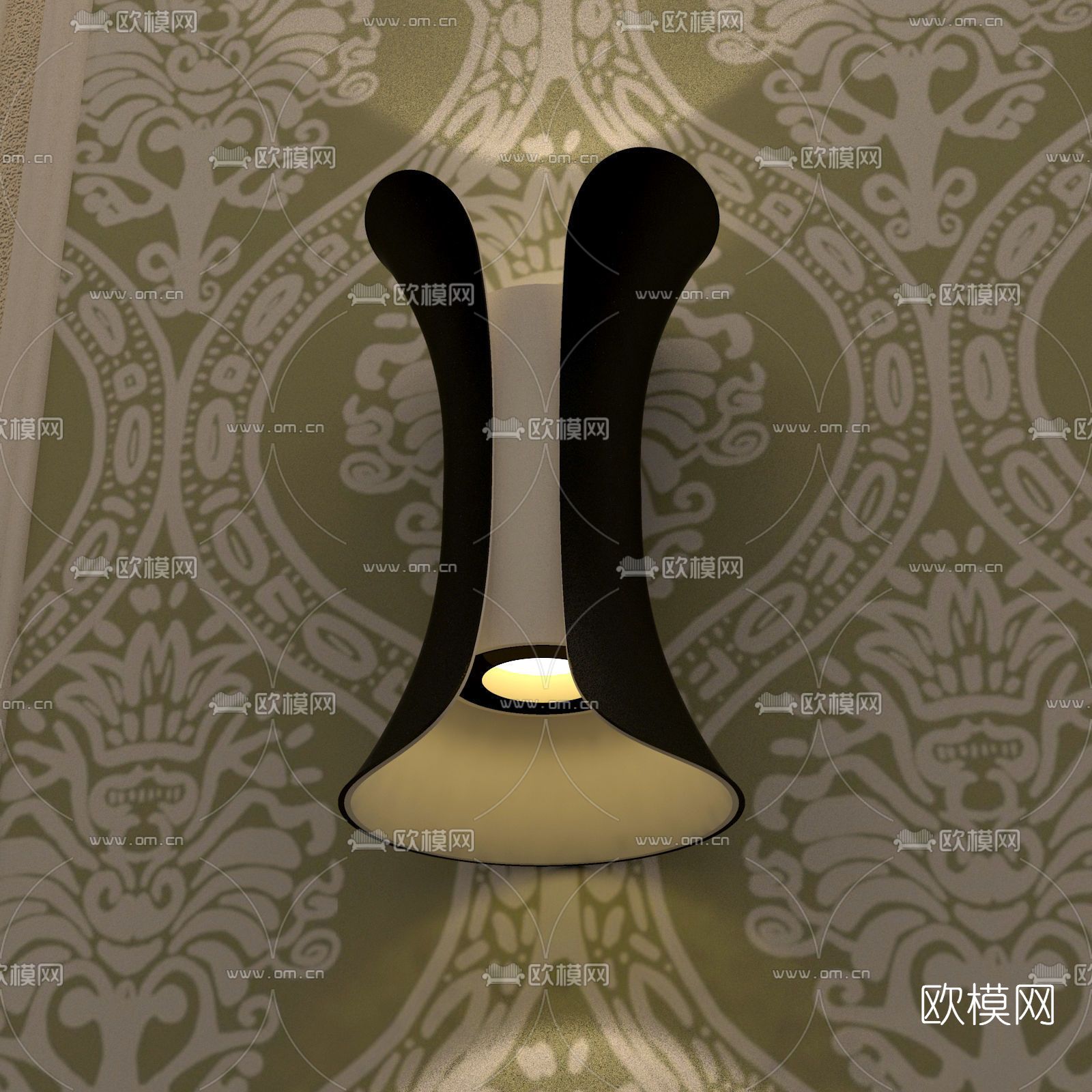 现代壁灯免费3d模型下载