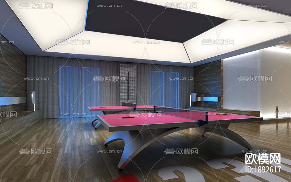 亚洲办公室CAD施工图下载（渲染图3）