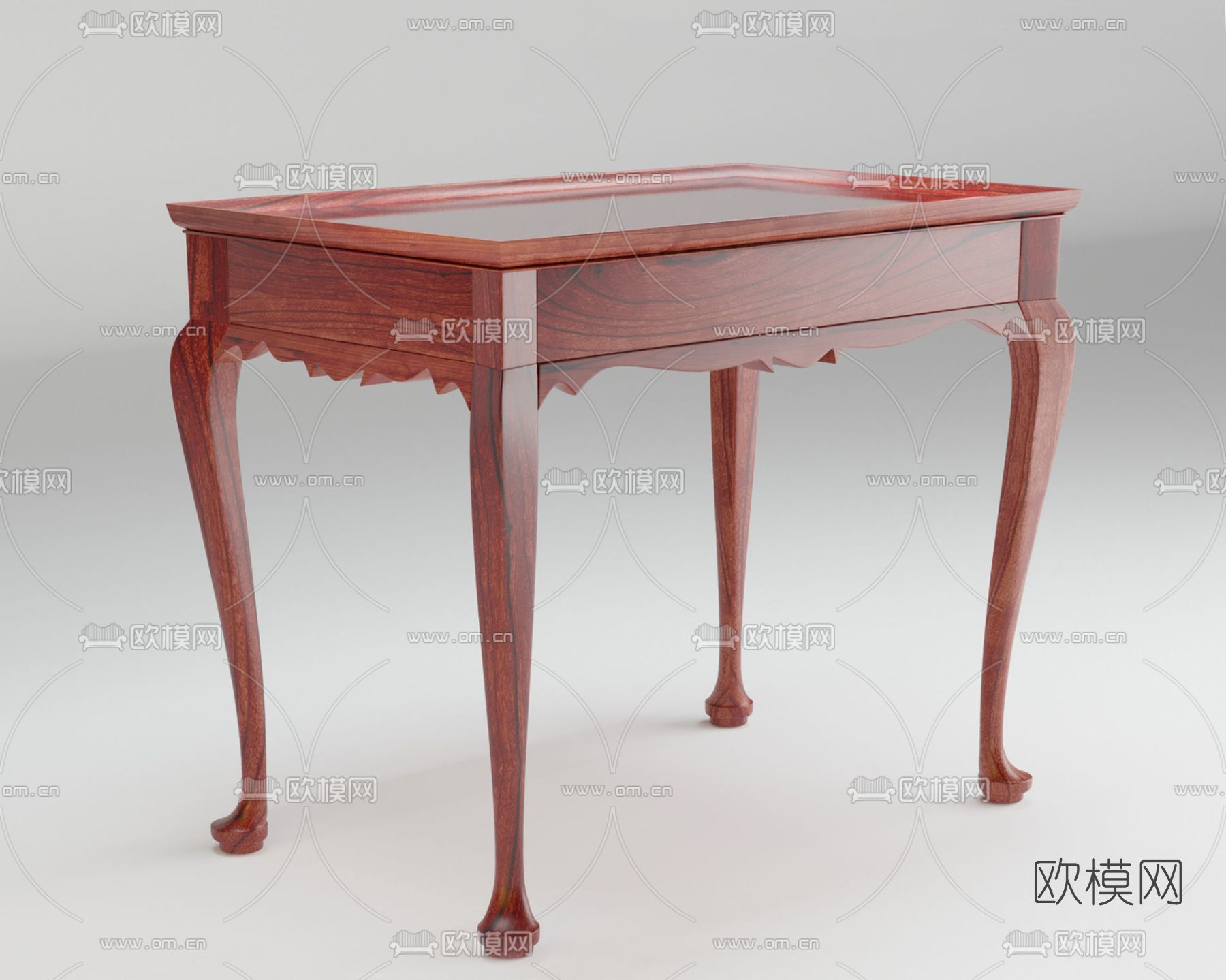 美式梳妆柜免费3d模型下载