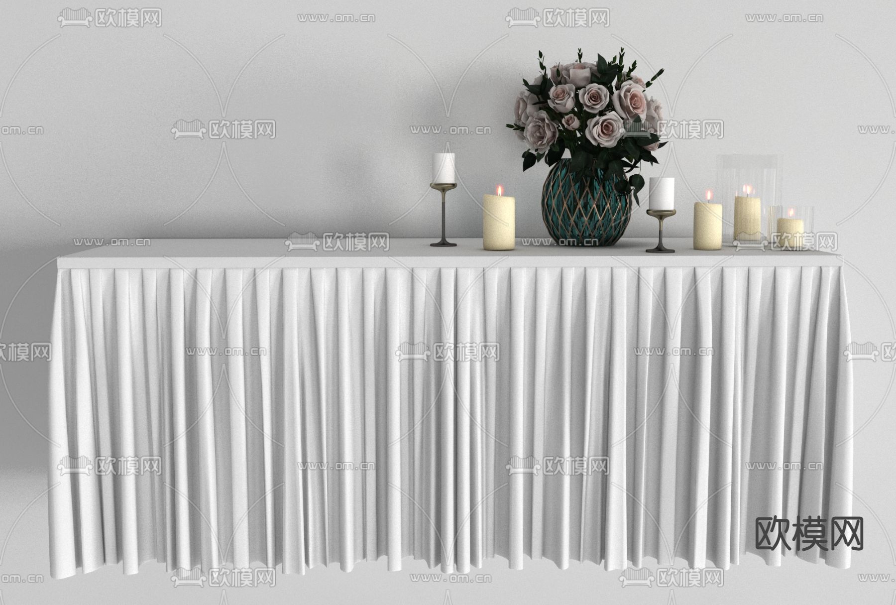 现代边柜免费3d模型下载