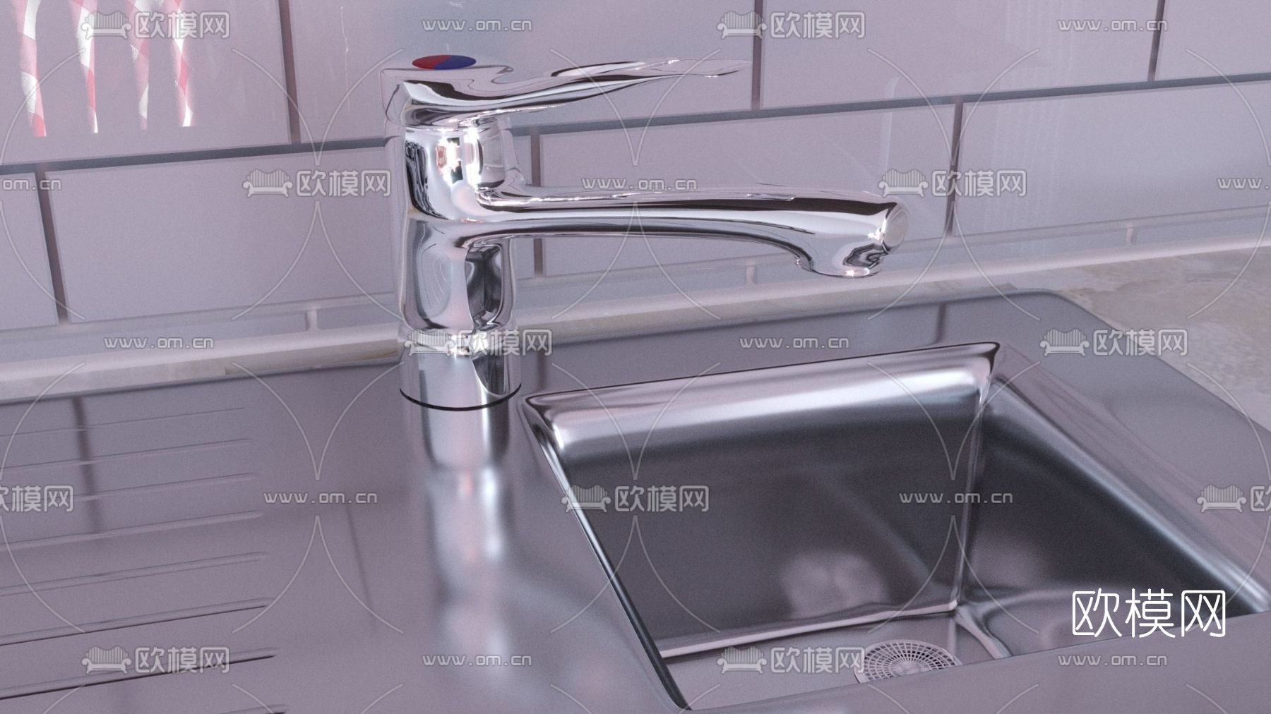 现代水龙头免费3d模型下载