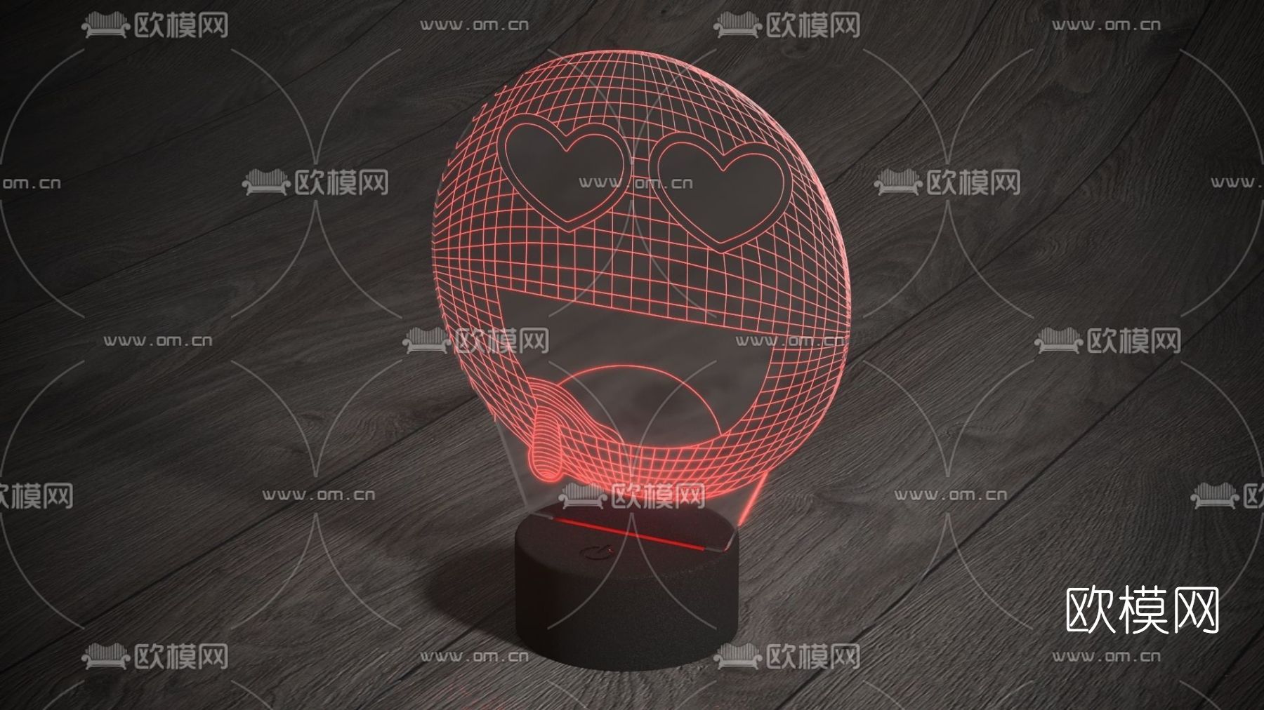 现代装饰台灯免费3d模型下载