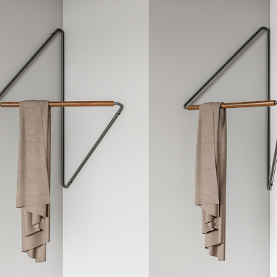 现代毛巾架su模型