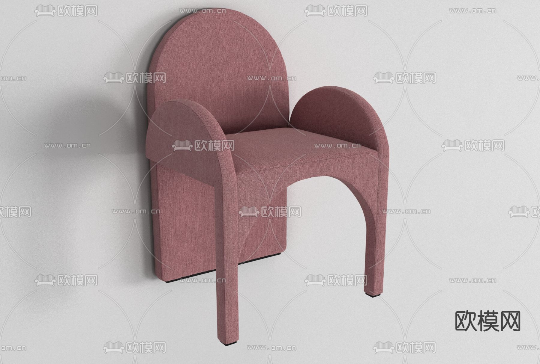 北欧布艺儿童椅免费3d模型下载