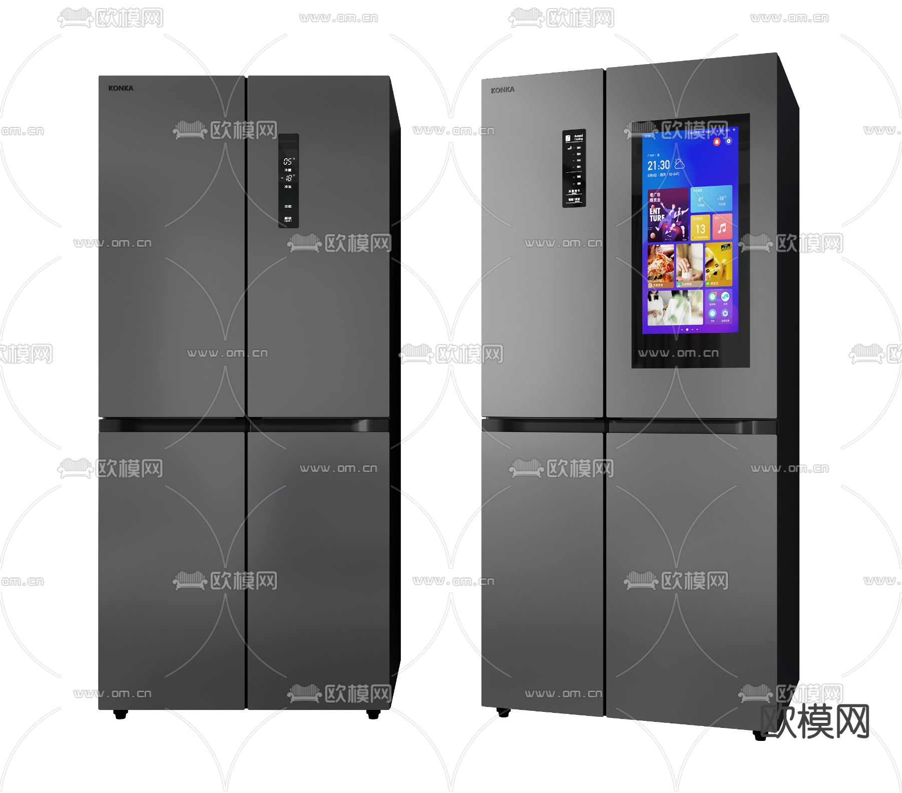 现代冰箱su模型