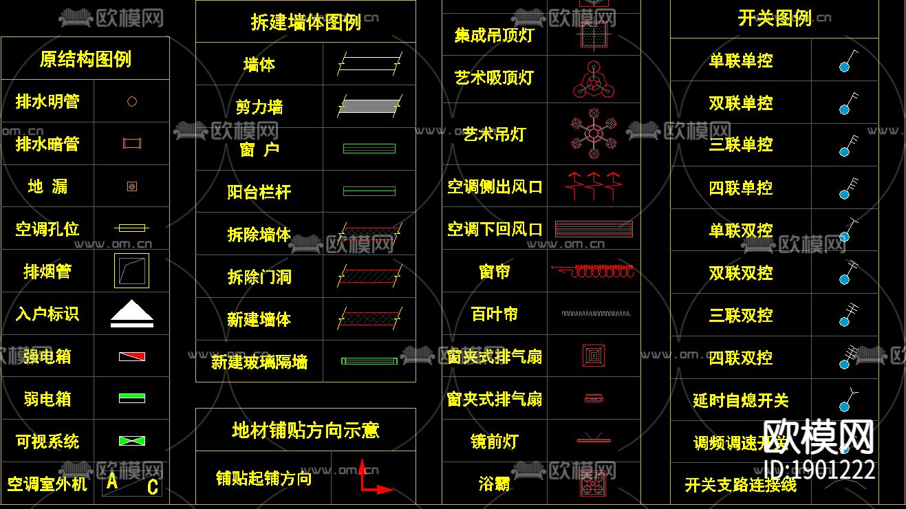 cad常用素材图库下载（渲染图1）