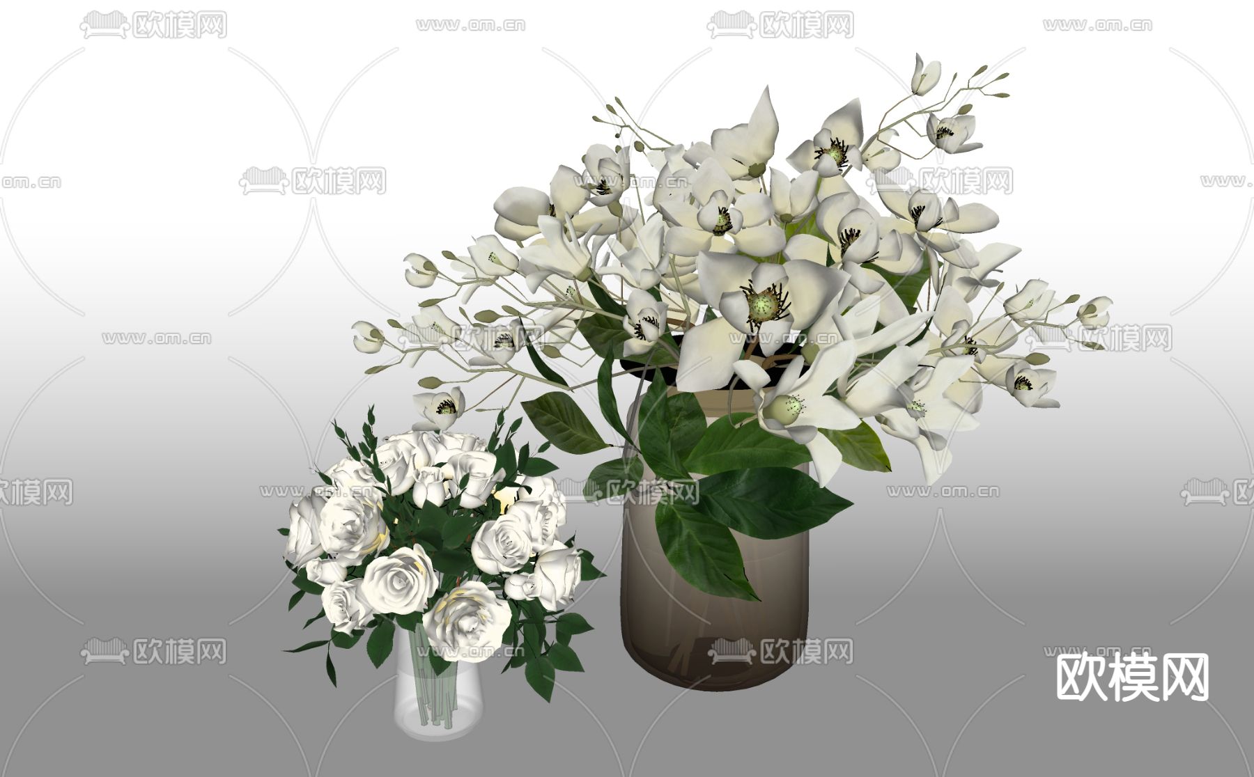 现代花瓶su模型下载（渲染图2）