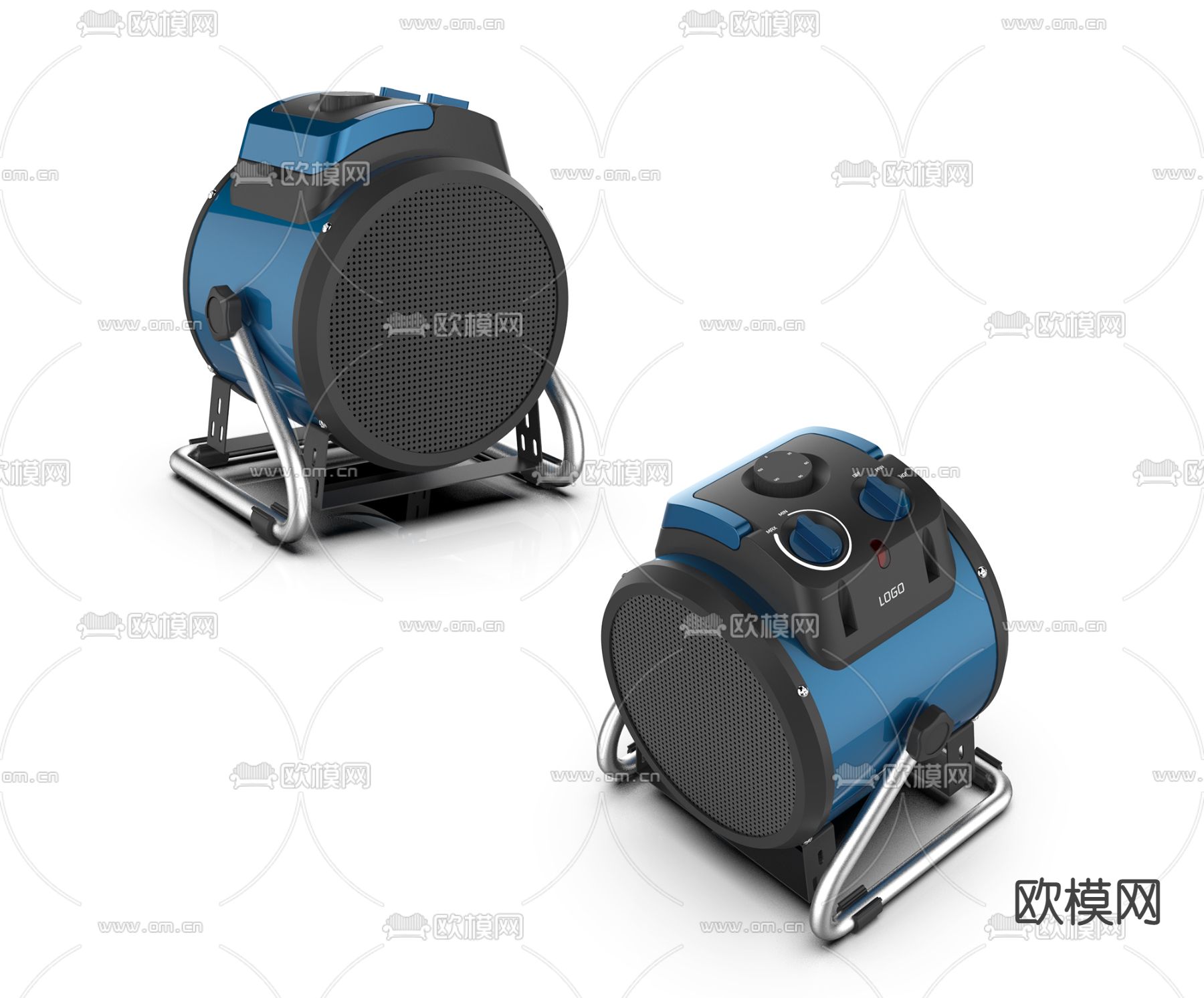 工业风暖风机暖气扇3d模型下载