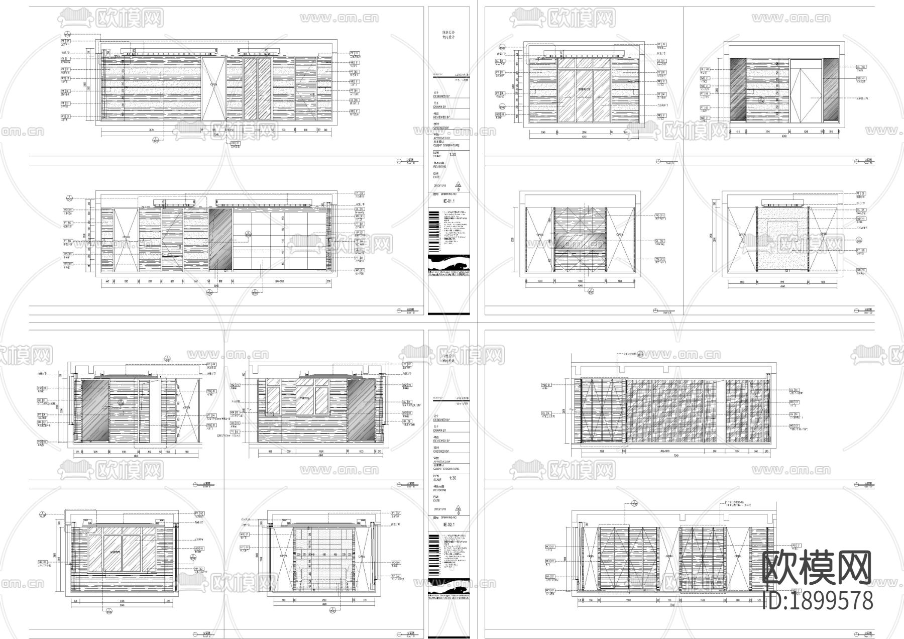 新古典家居cad施工图下载（渲染图3）