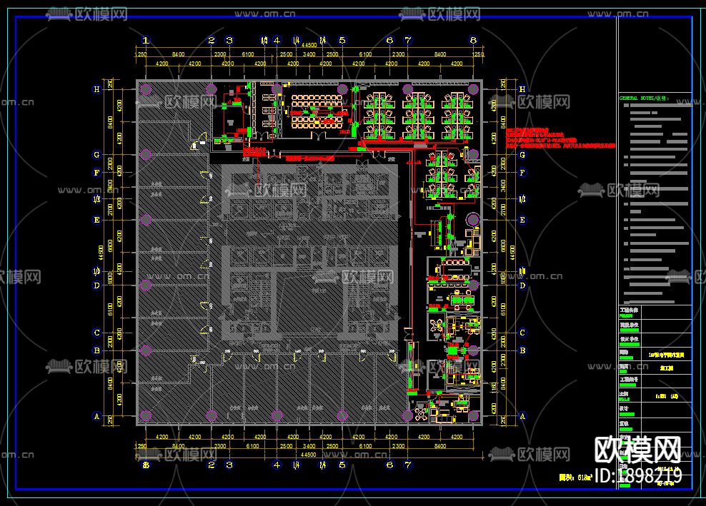 工装电气图机电图CAD施工图下载（渲染图1）