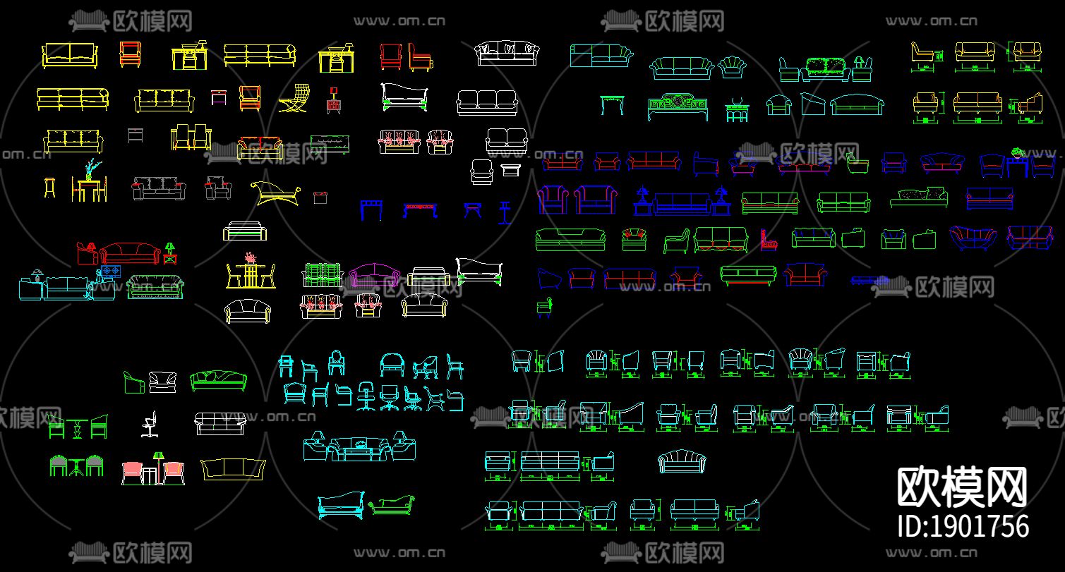 cad常用素材图库下载（渲染图3）