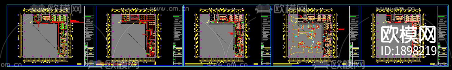 工装电气图机电图CAD施工图下载（渲染图2）
