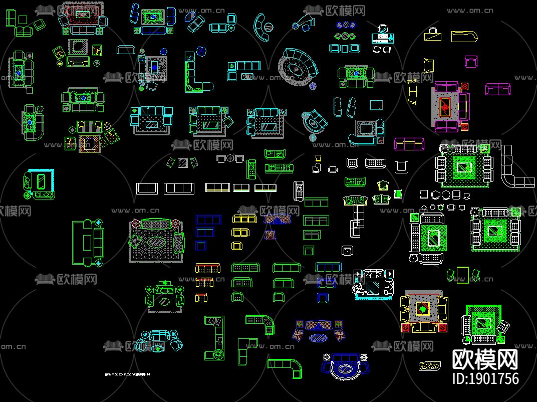 cad常用素材图库下载（渲染图2）