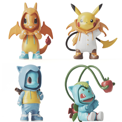 口袋怪兽玩具摆件3d模型