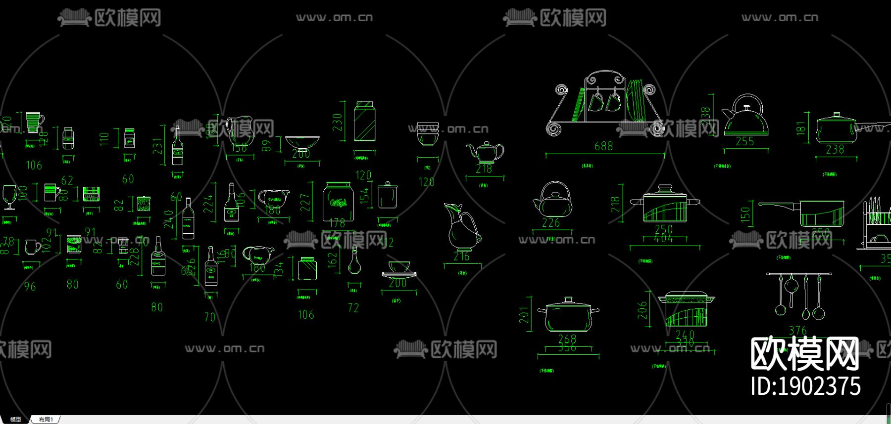 厨房橱柜下载（渲染图4）