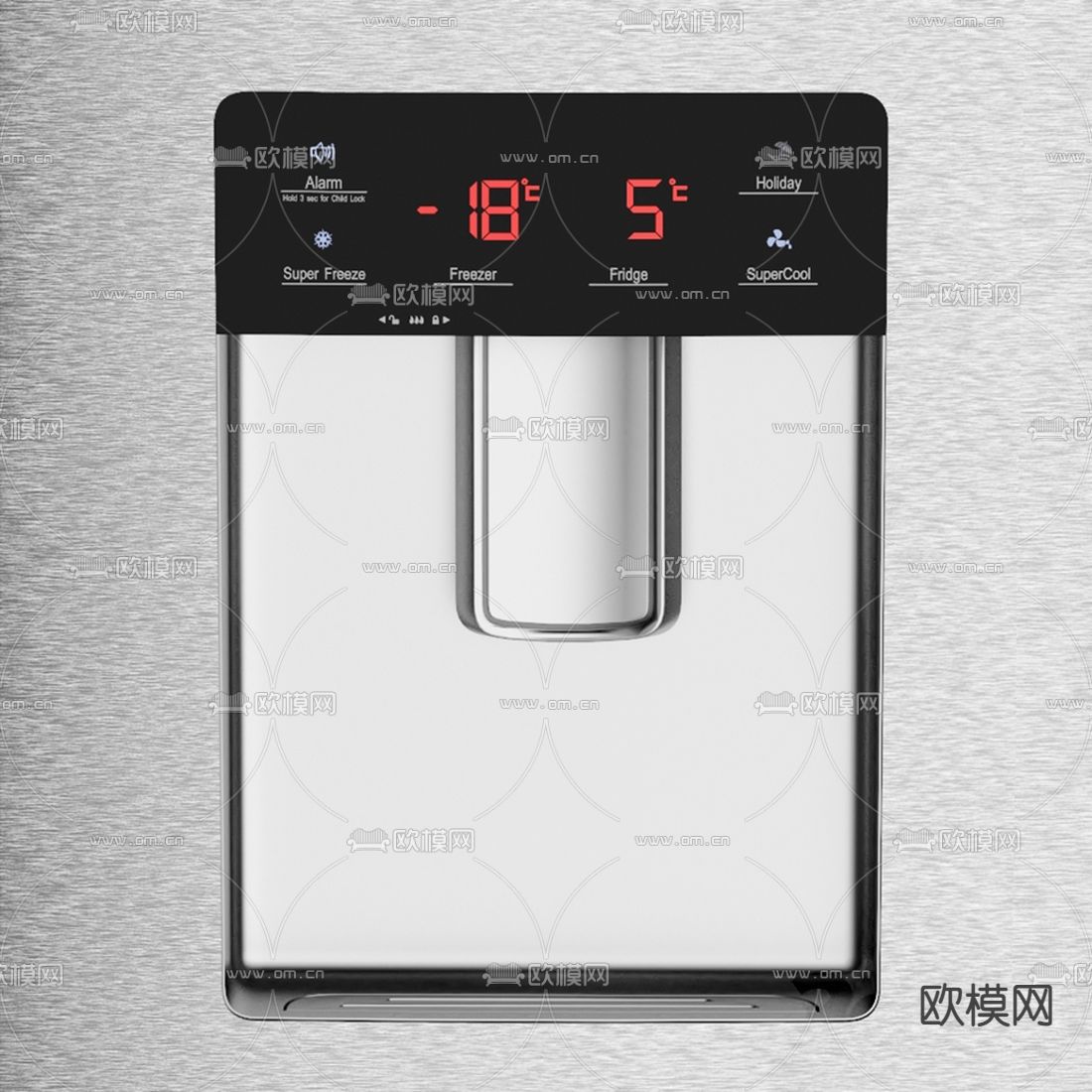 现代冰箱微波炉3d模型