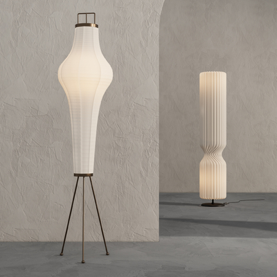 侘寂落地灯su模型