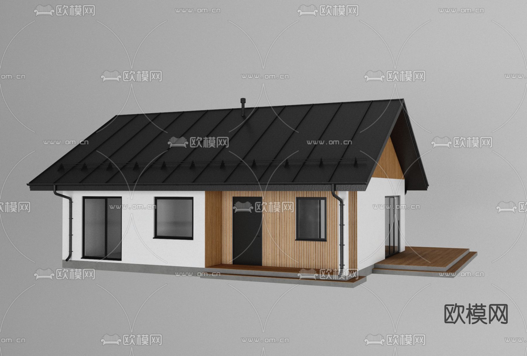 现代房屋建筑外观免费3d模型下载