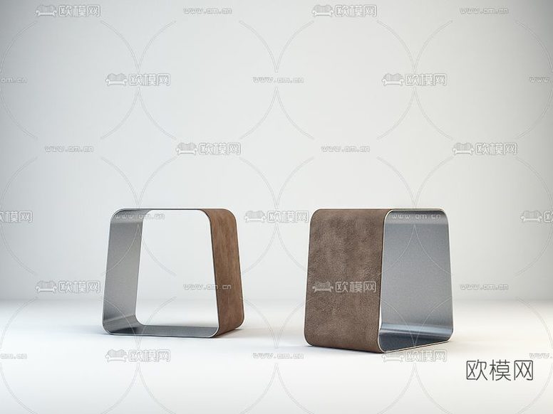 现代角几免费3d模型下载