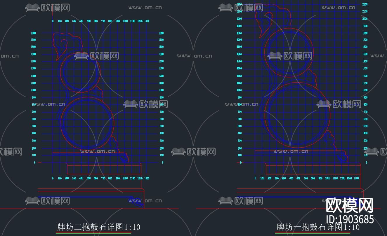 中式社区入口牌坊下载（渲染图9）