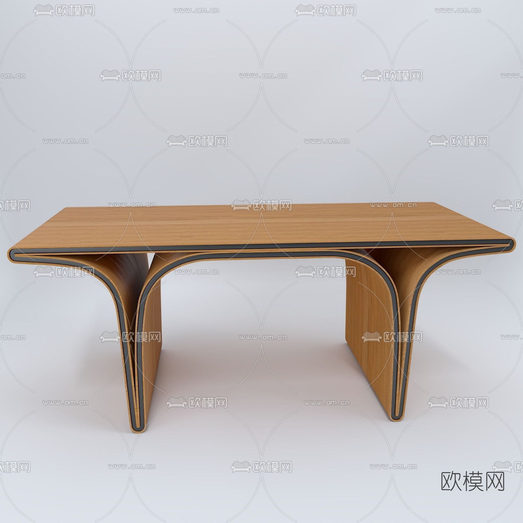 现代餐桌免费3d模型下载