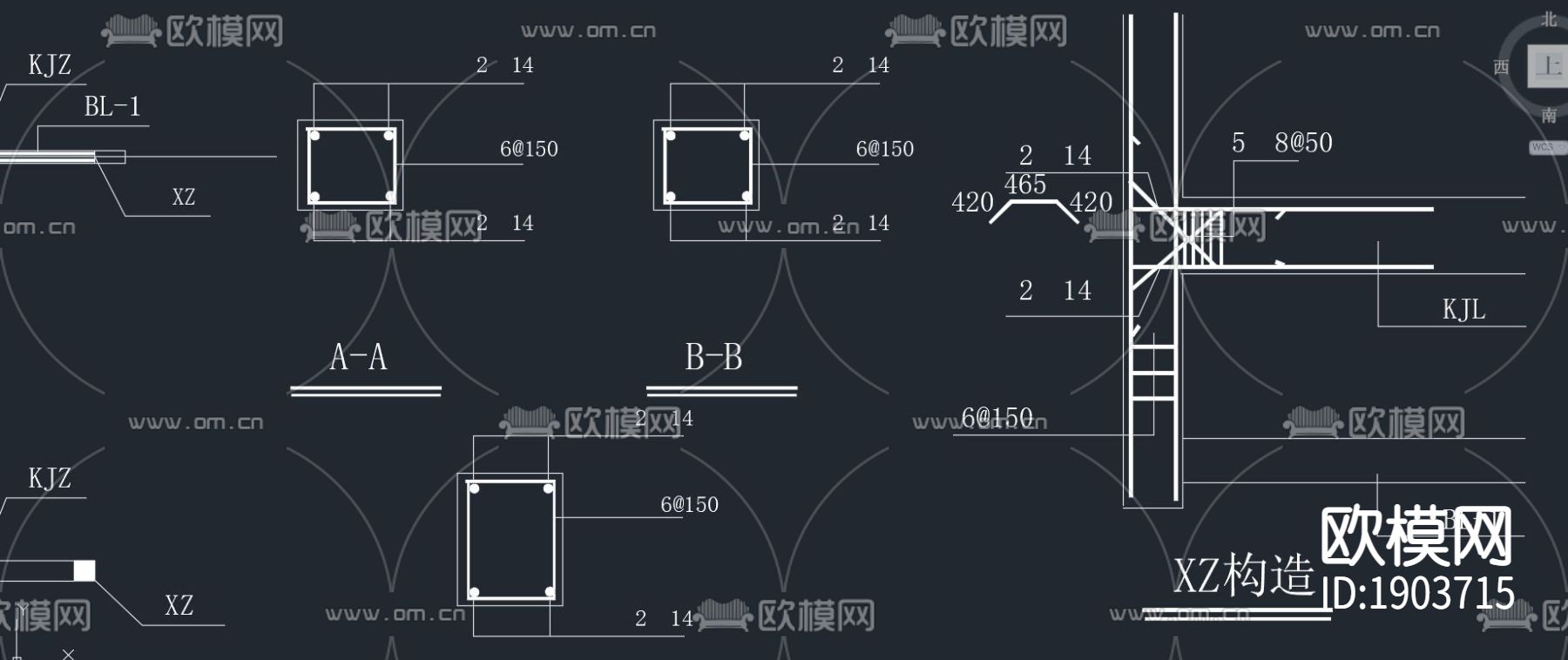 中式牌坊平面立面剖面大样施工图纸下载（渲染图10）