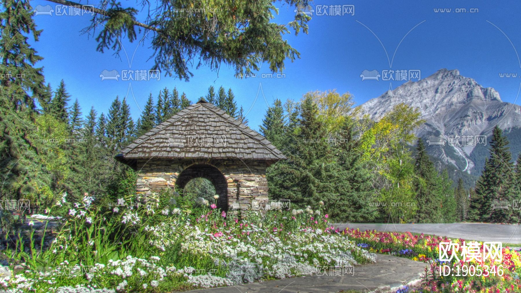 外景贴图-免费3dmax模型库-欧模网