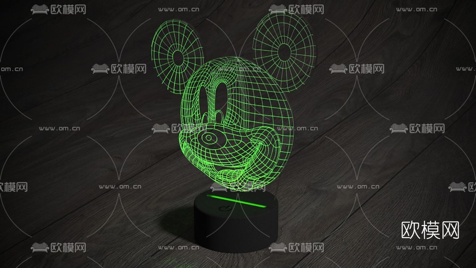 现代卡通装饰灯台灯免费3d模型下载