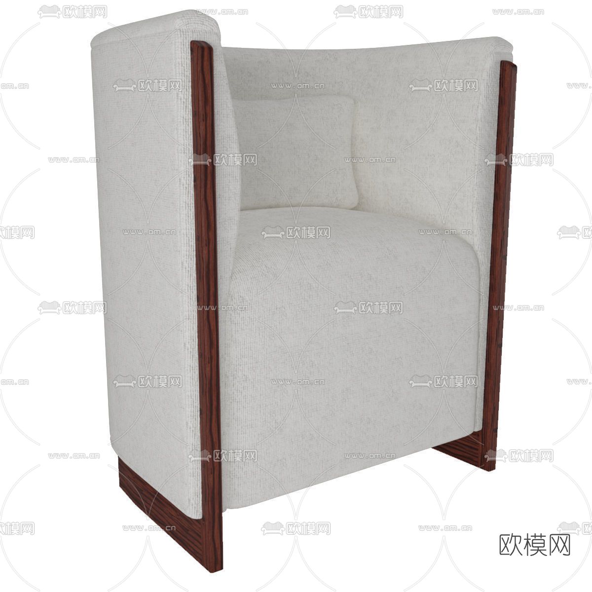 现代单人沙发免费3d模型下载