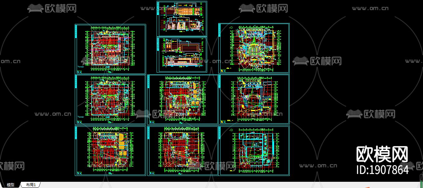 影剧院CAD施工图下载