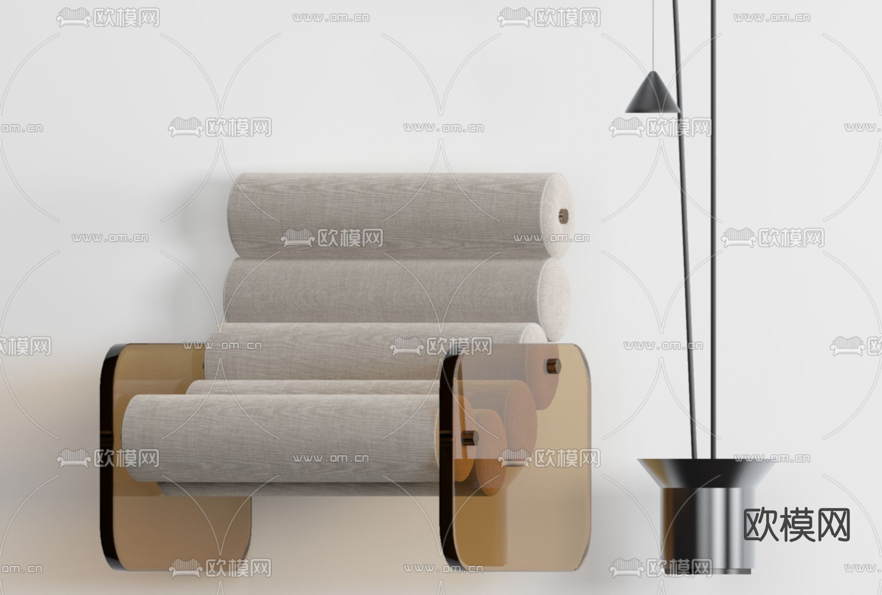 现代休闲椅免费3d模型下载