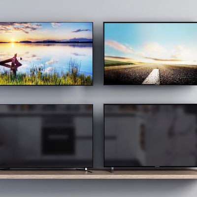  现代电视机su模型 