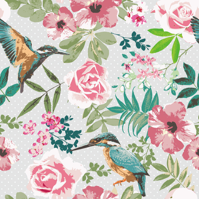  无缝卡通动物图案壁纸 