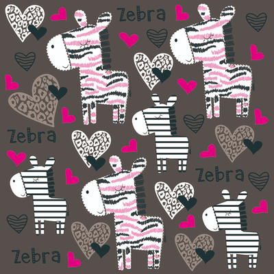  无缝卡通动物图案壁纸 