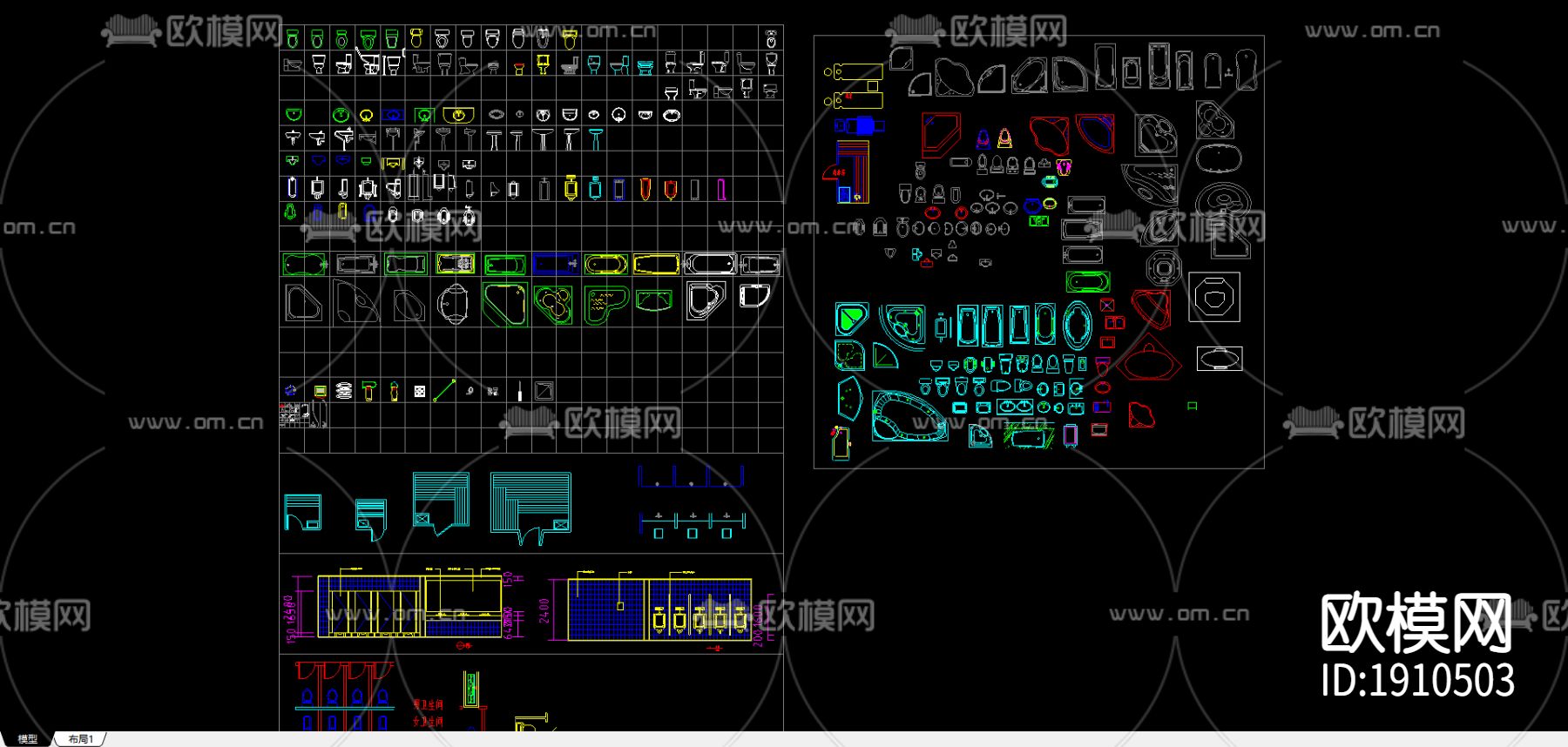 室内装修cad图库下载