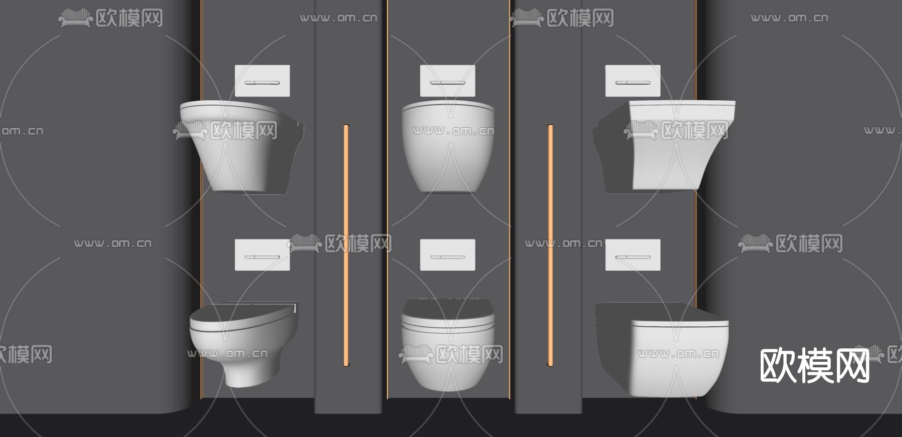 现代马桶su模型下载