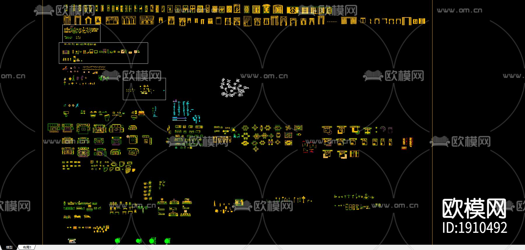 室内装修立面图库下载
