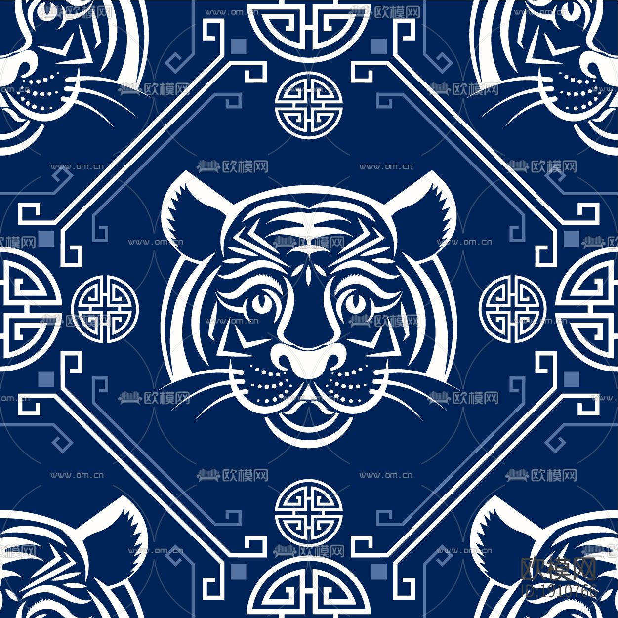 无缝虎年老虎卡通壁纸下载