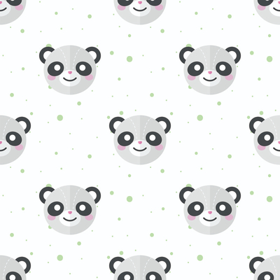  无缝卡通动物图案壁纸 