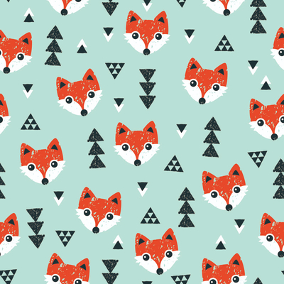  无缝卡通动物图案壁纸 