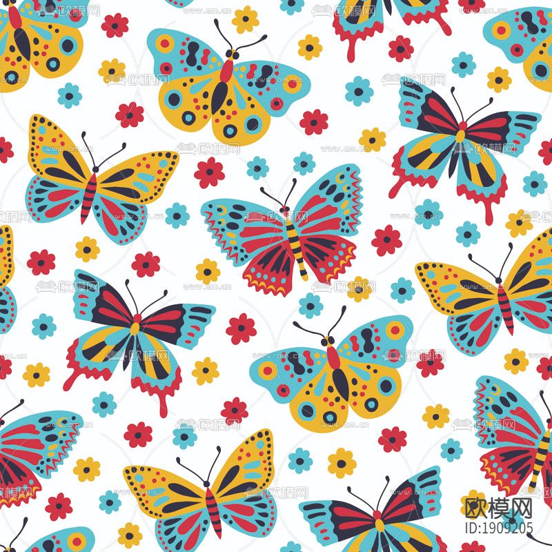 无缝卡通动物图案壁纸下载