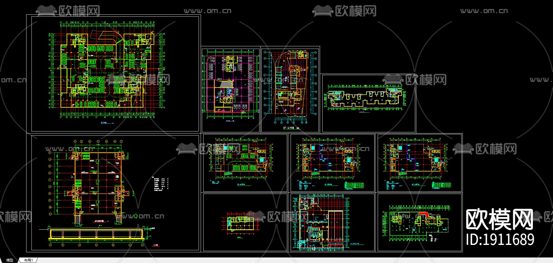 人防建筑cad施工图下载