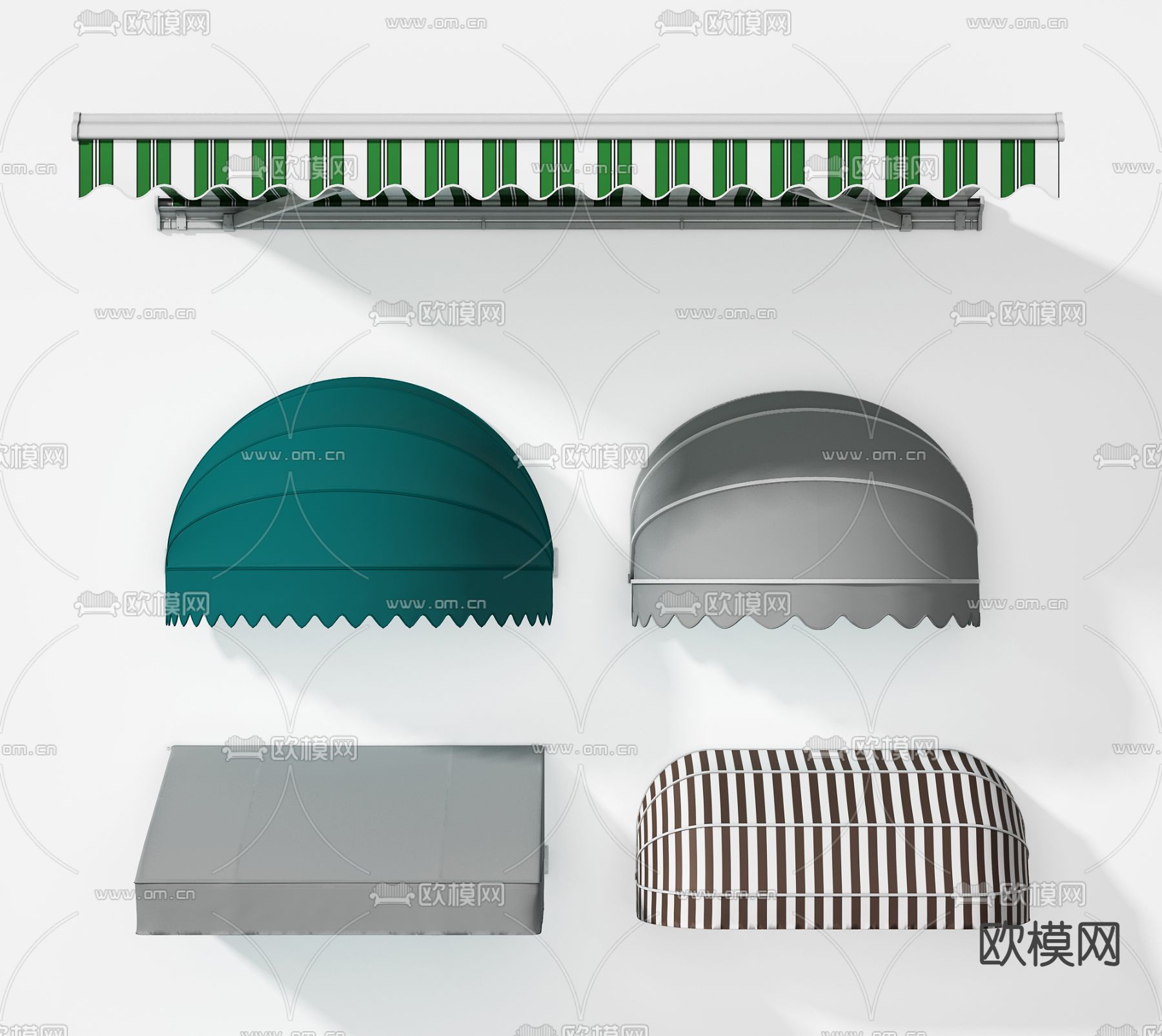 现代遮阳棚遮雨棚3d模型下载